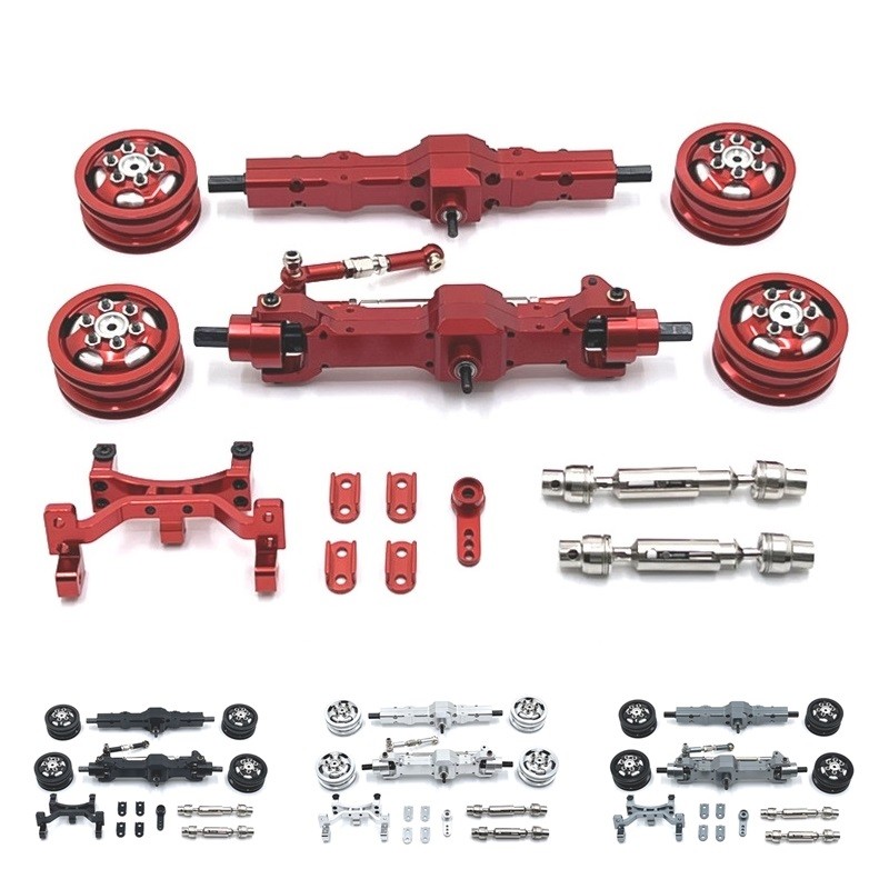 WPL C74 โลหะด้านหน้าและด้านหลังเพลา Link Rod ดึง Rod Mount Drive Shaft ล้อขอบ Servo Arm ชุด 1/10 RC 