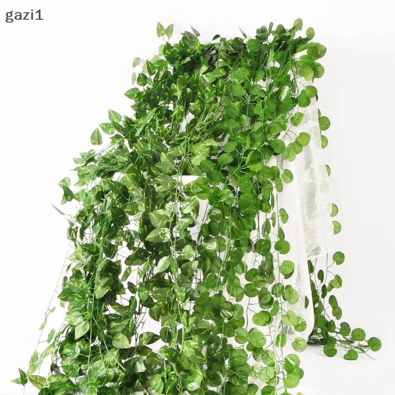 [gazi] พืชประดิษฐ์ Ivy Vines 5 Pa พวงมาลัยใบเขียวเหมือนจริงสําหรับระเบียงบ้านห้องนอนตกแต่งงานแต่งงาน