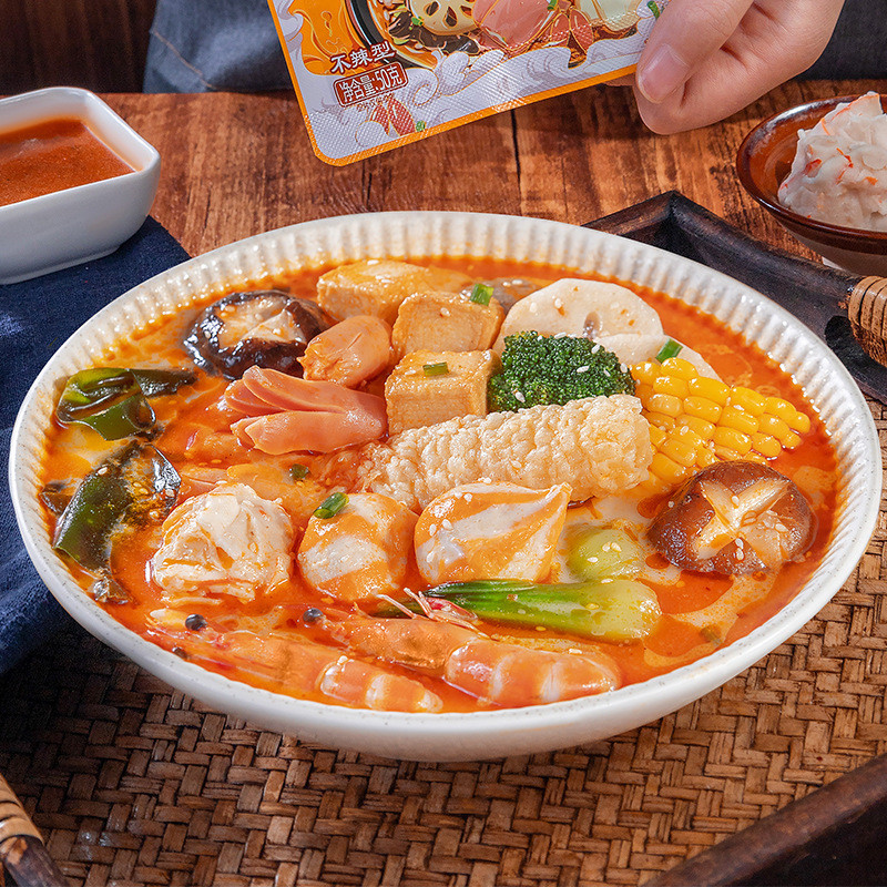 Chongqing Jiaxiancai Mala Tang เครื่องปรุงรส Mala Tang วัสดุฐานร้านแผงลอยภาคตะวันออกเฉียงเหนือการใช้