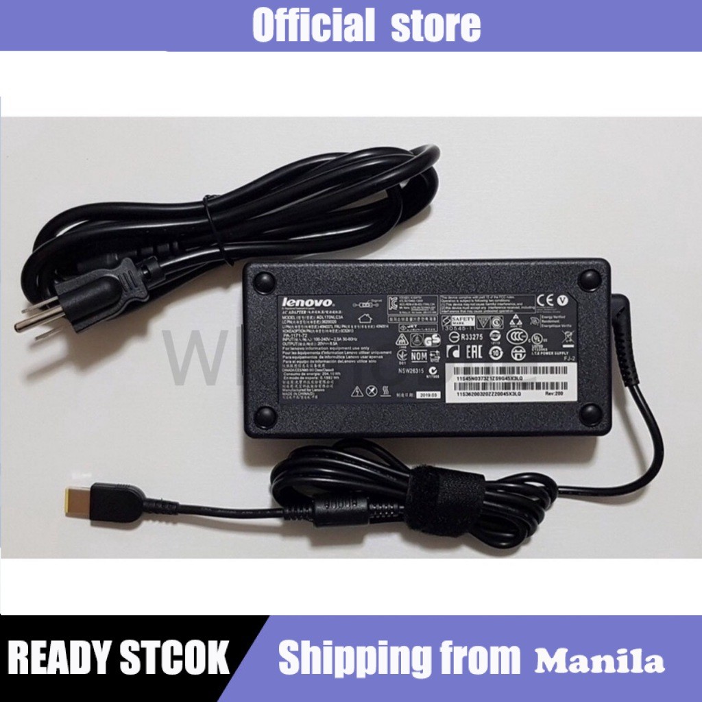 Lenovo Adapter ของแท้ 20V/8.5A 170W หัว USB สายชาร์จ Lenovo Legion Y530-15ICH / Legion Y540 อะแดปเตอ