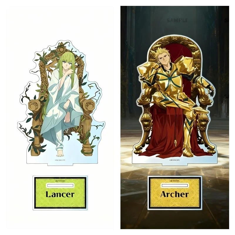 Standee อะนิเมะ Fate/strange ปลอม Mica รุ่นตัวอักษร Gilgamesh Archer Enkidu Lancer โต๊ะเรียนตกแต่งขอ