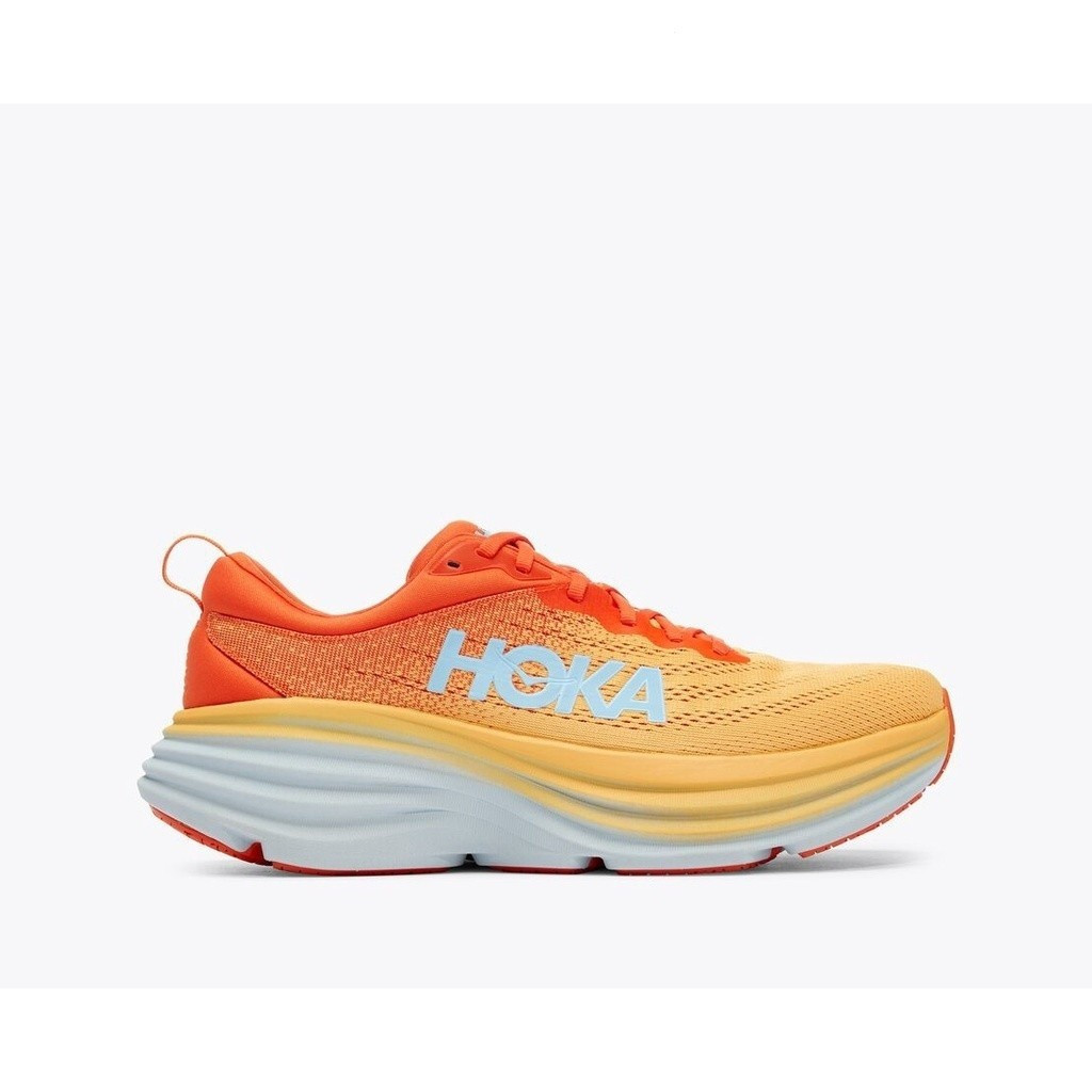 Hoka Bondi 8 Wide (2E) | ผู้ชาย | บุปฟิน / เหลืองอําพัน