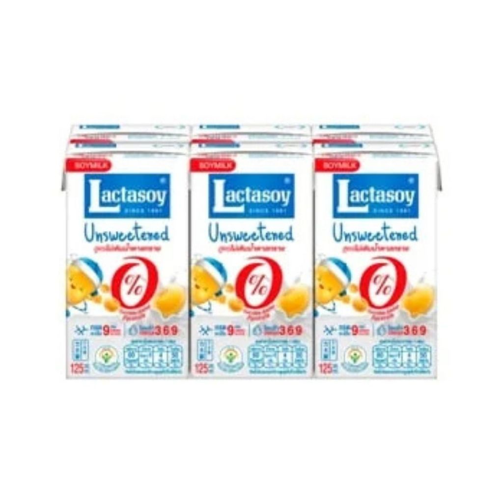 แลคตาซอย ไม่หวาน (Lactasoy Soy Milk Unsweetened 125ml.)