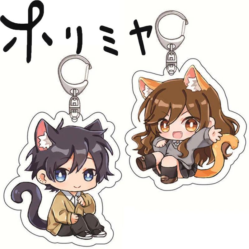 อะนิเมะ Horimiya Miyamura Izumi Hori Kyōko คอสเพลย์พวงกุญแจ Kawaii อะคริลิค