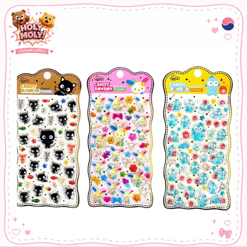 [SANRIO] 2026 New Candy Bonbon Sticker (Chococat / Hangyodon / Usahana)