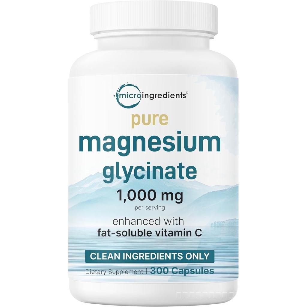 PureGlycinate1,000mg,300Capsules|100%ChelatedforMaxAbsorption|ปรับปรุงด้วยวิตามินซี|เฉพาะการใช้งาน A