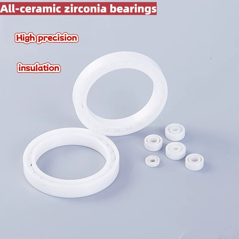 เซรามิคเต็มรูปแบบ ZrO2 ชุดแบริ่ง 6900-6907 Thin Wall Deep Groove Ball Bearings กันสนิมสําหรับสเก็ตบอ