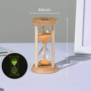 Haha 1/10 นาทีไม้นาฬิกาทราย Creative Timers Sandglass Sandy Clo เครื่องมือห้องครัว Mini Desktop Decoratio บ้านเครื่องประดับเด็กของขวัญ TH