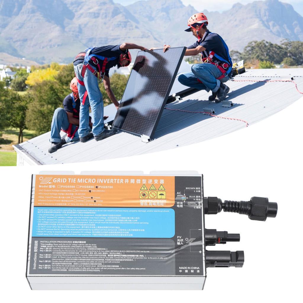 Solar Grid Tie Micro Inverter PVGS ที่มีประสิทธิภาพสําหรับแผง
