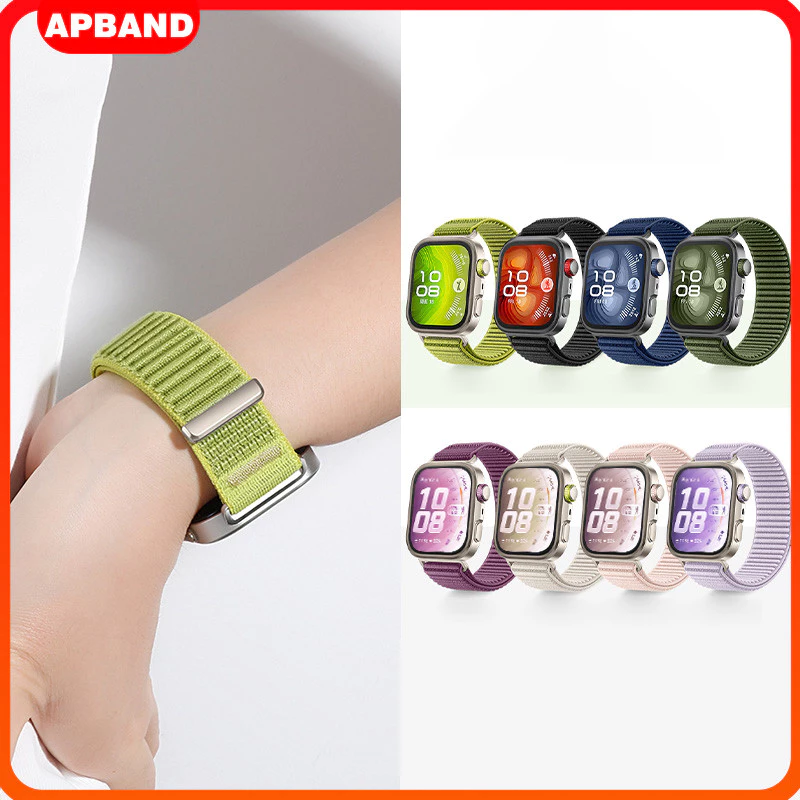 สายไนลอนหลอง forHuawei Watch Fit 5 4 3 / 5 Pro / 4 Pro อุปกรณ์เสริมสายพานกีฬา for Smartwatch Huawei Fit 4 /3