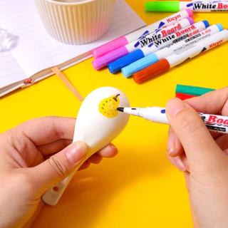 (พร้อมส่ง) ปากกามาร์กเกอร์ ของเล่นวาดรูป วาดภาพระบายสีน้ํา 8/12 สี ลอยน้ําได้ เมจิก หลากสี Jane Montessori