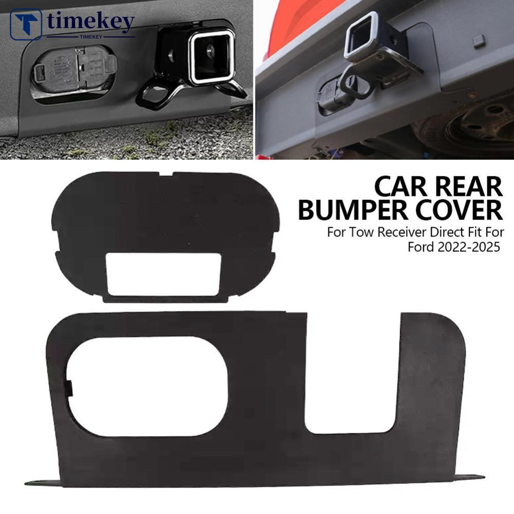 TIMEKEY ฝาครอบกันชนด้านหลังรถ Trailer Hitch Surround Protector & Gap ฝาครอบฝุ่นปลั๊กสําหรับ Tow Rece