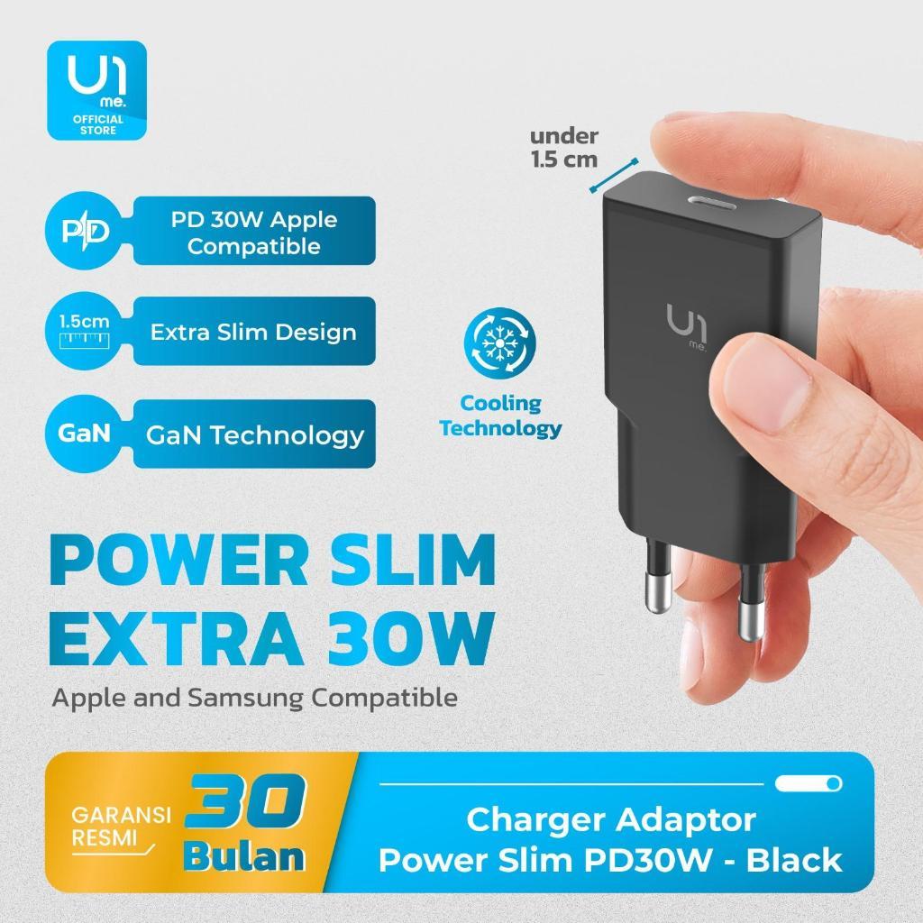 ยู1ฉัน. Power Slim Charger Head Adapter Fast Charging PD 30W Samsung Iphone