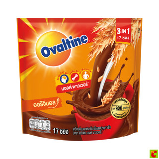โอวัลติน มอลต์ พาวเวอร์ 3in1 เครื่องดื่มมอลต์ รสช็อกโกแลตปรุงสำเร็จ x 17 ซอง
