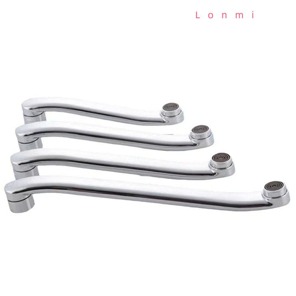 LONMI Faucet Extender Connector, S-type Quick Open Basin Faucet Tube, Modern Stainless Steel Sink Fa