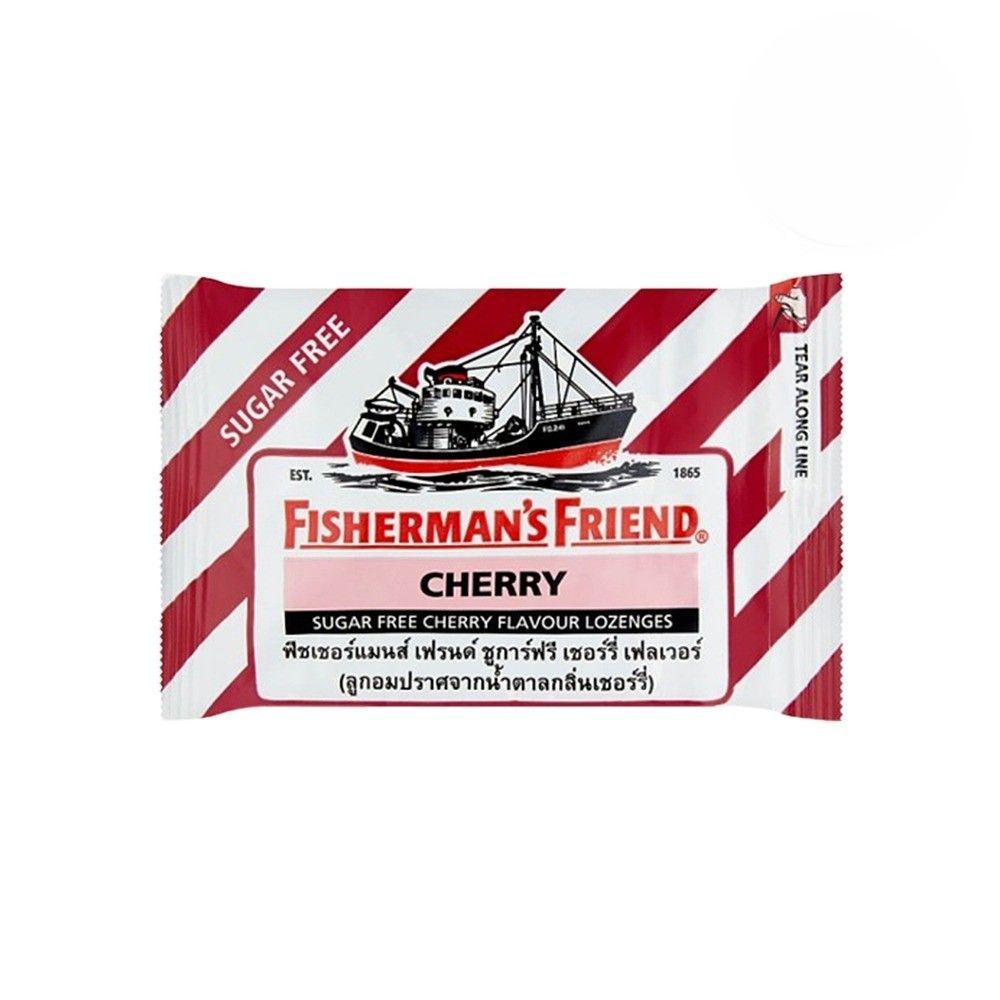 ฟิชเชอร์แมนส์เฟรนด์ชูการ์ฟรีเชอร์รี่ 22 กรัม FISHERMANS FRIEND SUGAR FREE CHERRY 22 G.