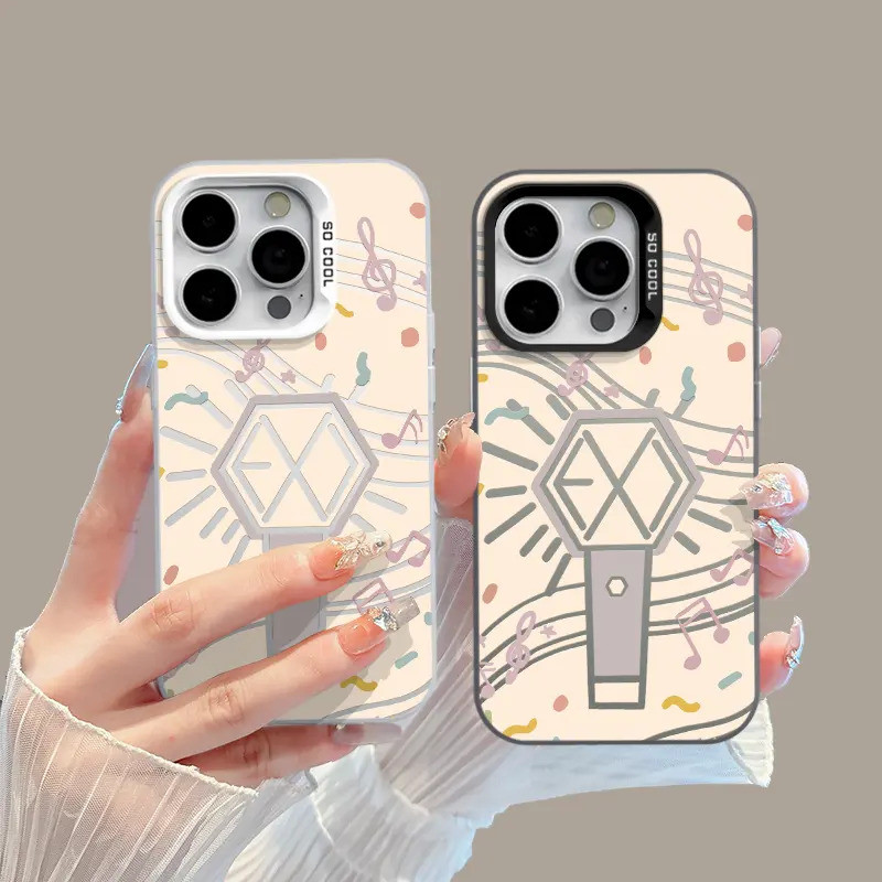 EXO iPhone 17 PRO MAX Anti-Fall น่ารักคุณภาพสูง Motif สําหรับ iPhone 17 16 15 14 13 12 11 Pro Max Pl