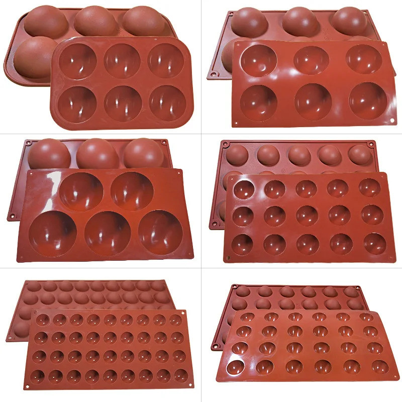 3D Ball Round Half Sphere Silicone Mold for DIY Baking Pudding Mousse Chocolate Cake Mold Kitchen Ac