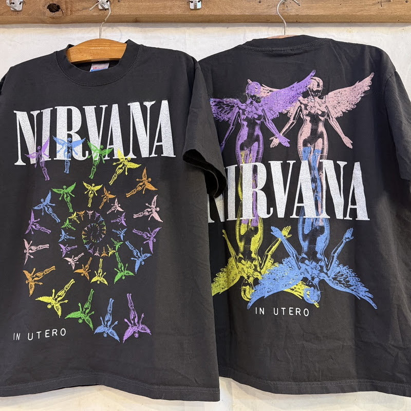เสื้อยืดพิมพ์ลายวงร็อคสไตล์เรโทร คลาสสิกจากวงการเพลงตะวันตก ใส่ได้ทั้งชายและหญิง สวมใส่ได้หลากหลายโอกาส S-5XL