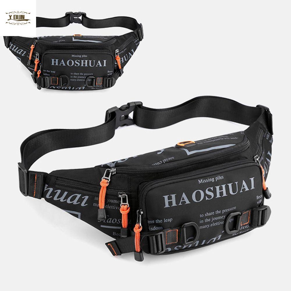 IVEYOUNG กระเป๋าคาดเอว Outdoor Fanny Pack ไนลอนวินเทจ