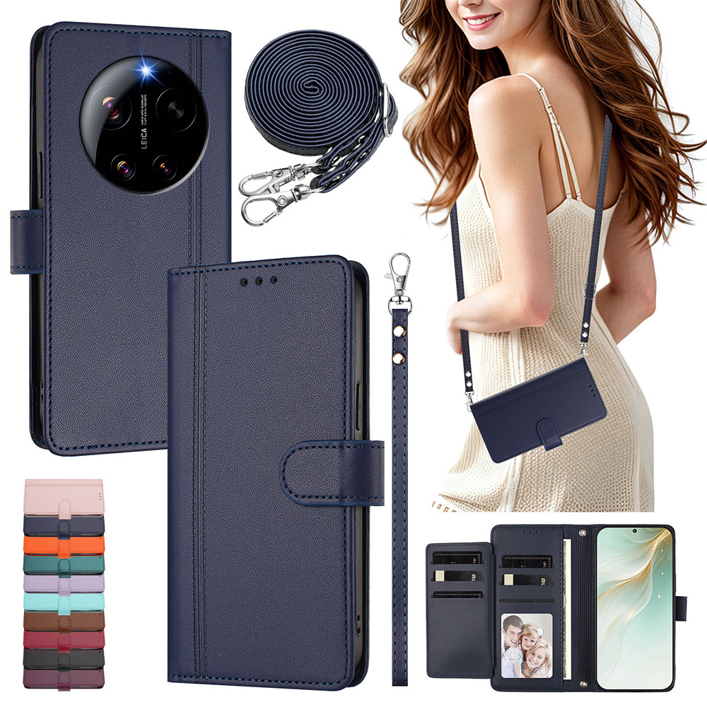 ใช้งานได้จริงช่องใส่การ์ดกระเป๋าสตางค์สําหรับXiaomi Poco F6 M5 M5S Redmi A5 A4 A3 A3X A2 A1 Plus Cro