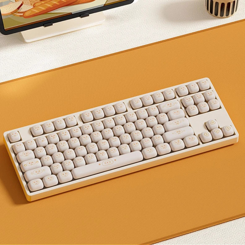 MagicLop-EaredRabbit Keycap MogSublimationPbt ชุด 7U/2.25U/2U Space Key Alice Layout เหมาะสําหรับน่า