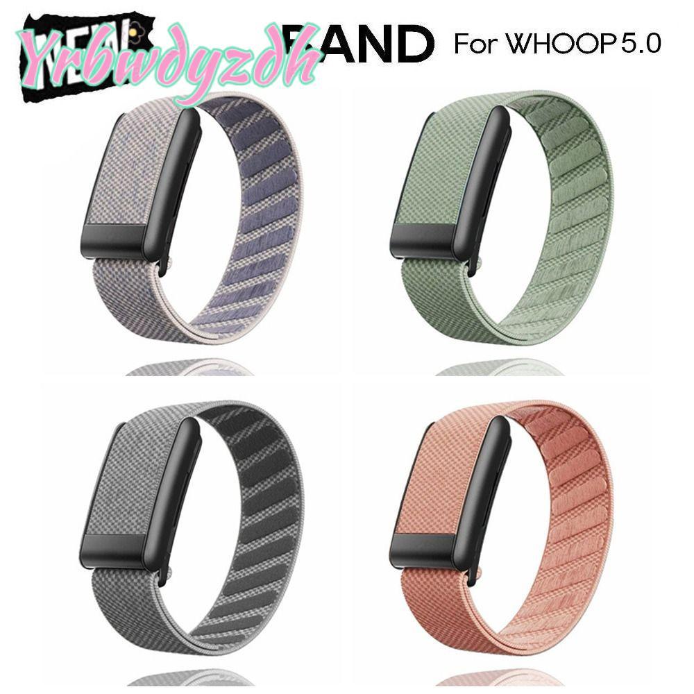 YRBWDYZDH กีฬา Band,ปรับไนลอนฟิตเนส Tracker สายคล้อง,คุณภาพสูง Breathable Soft สายรัดข้อมือสําหรับ Whoop 5.0 One/Peak/Life MG ผู้หญิงผู้ชาย