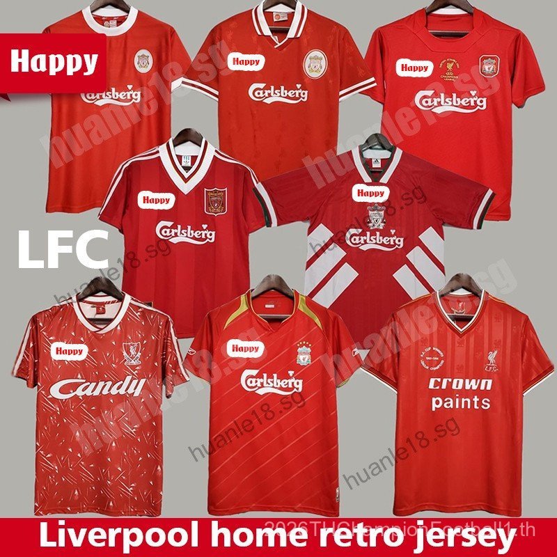 Retro SSS+82-83 Liverpool Home Retro Jersey Dalglish LFC 89/91 เสื้อฟุตบอล 2005 Gerrard Torres Kop H