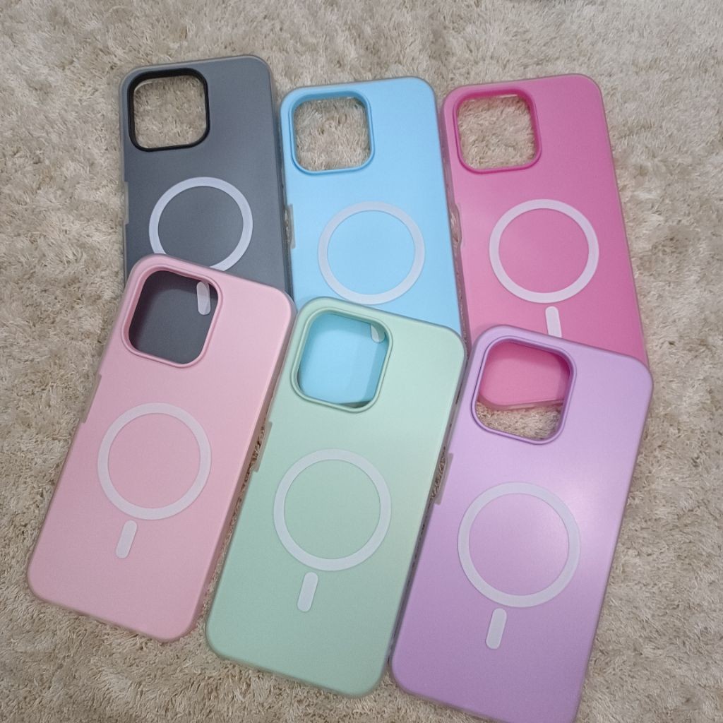 New Case For Oppo A6C A6S A6T A6TPro A6X A6 4G/5G A5X A3X A5 A3 A38 เคส2ชั้น สีพื้นพาสเทล ไม่รองรับ การชาร์จไร้สาย 051