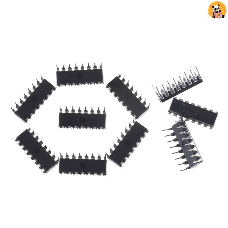 [CO] 10PCS CD4017BE 4017 CD4017 Decade Counter Divider IC [TH]