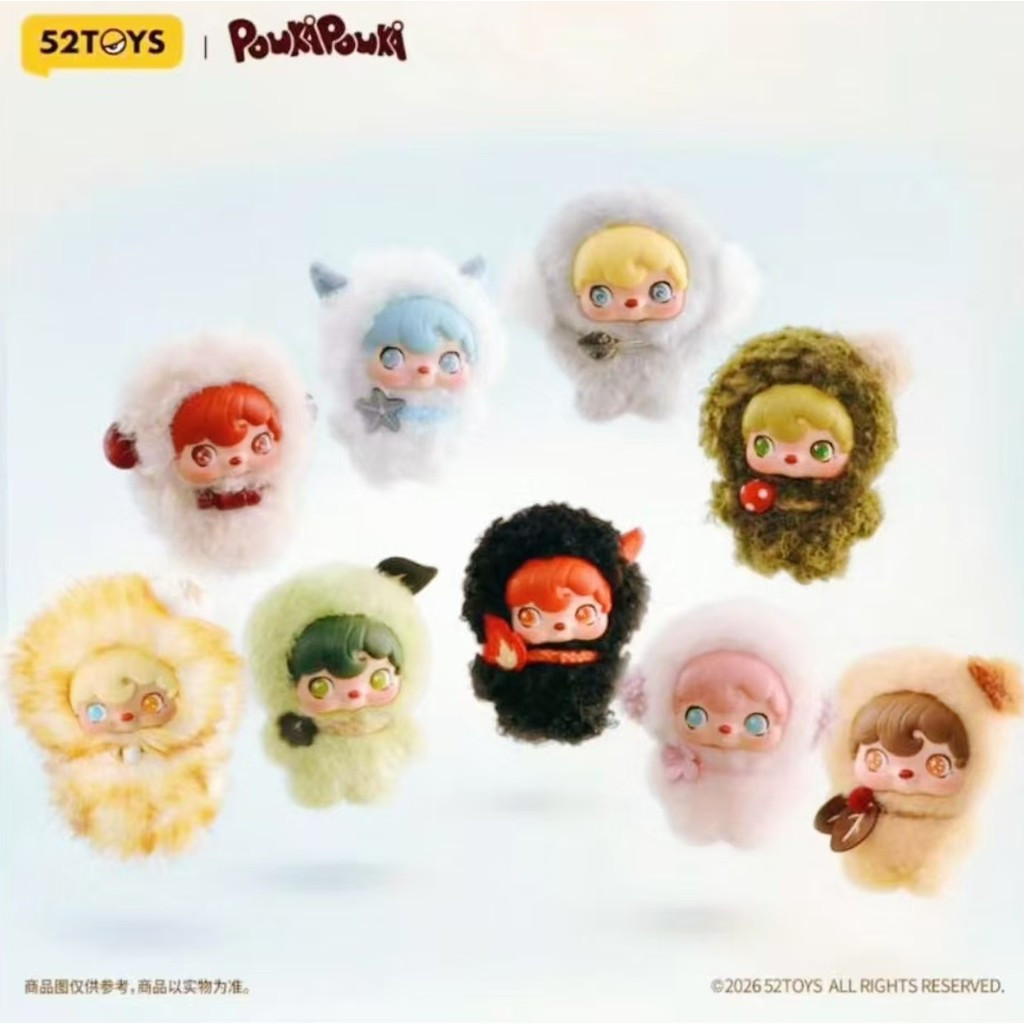 ของแท้ 52TOYS PoukaPouka Universal Spirit Series จี้ตุ๊กตาน่ารักจี้ของขวัญ