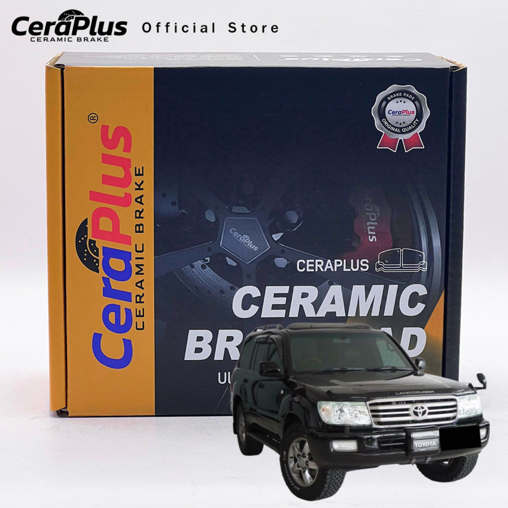 ผ้าเบรค CeraPlus TOYOTA Land Cruiser VX100 1999-2007 ผ้าเบรคเซรามิค