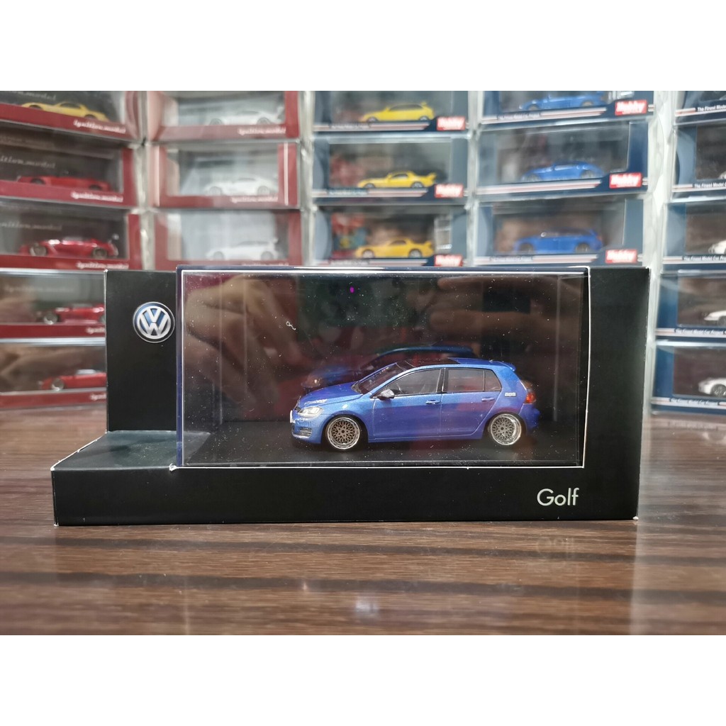 [ใหม่ในเดือนพฤษภาคม] 1 43herpa Golf 7 (สูง 7) Blue Modified Low-Lying Style Brand New Flawless, Only