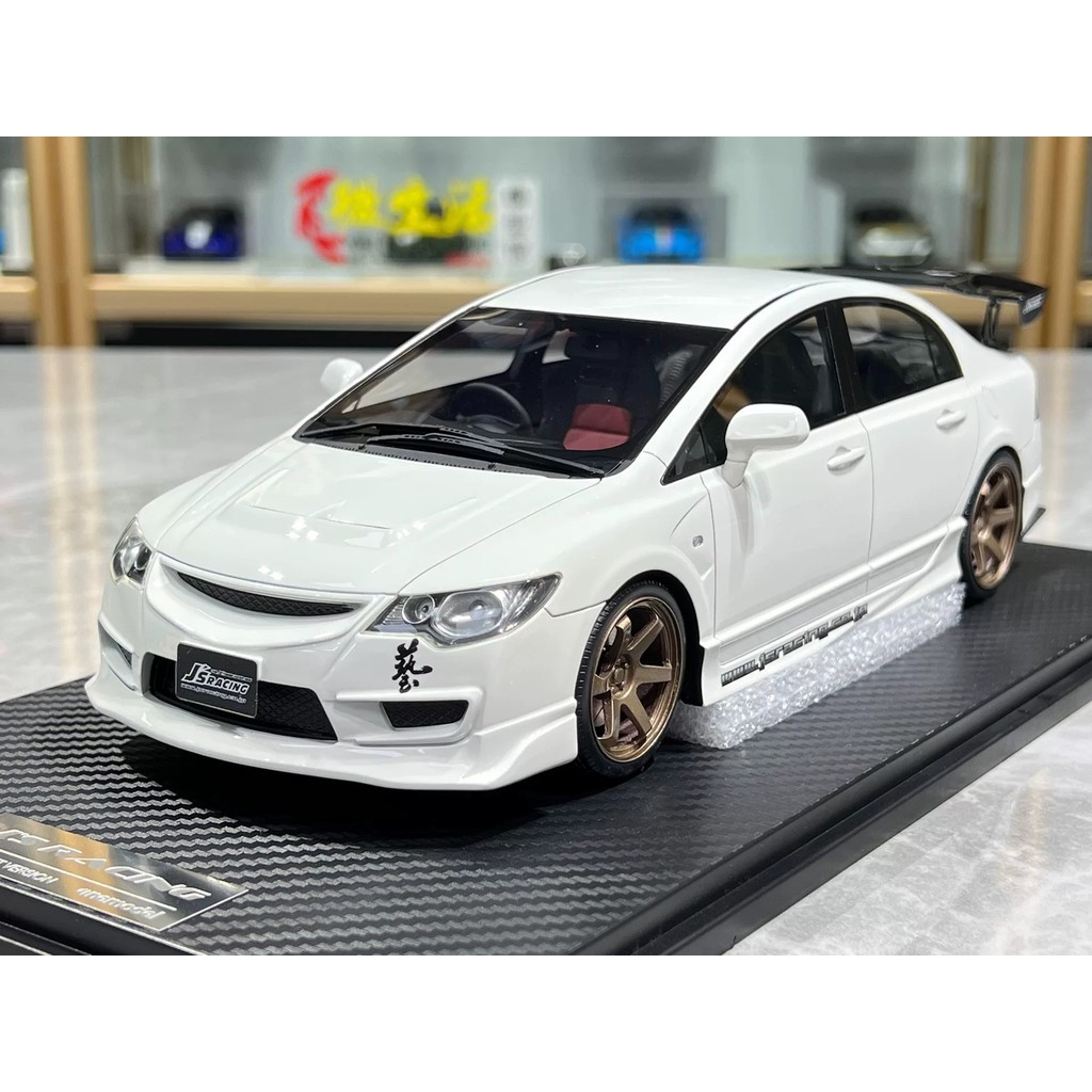 [ใหม่ในเดือนพฤษภาคม] Ready Stock One model 1: 18 Honda Civic TYPE R FD2 Js Spoon Resin Car model