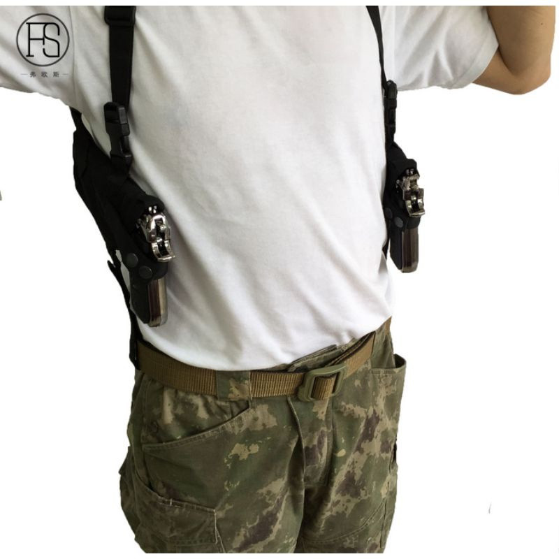 รุ่นอัพเกรด Underarm Holster Universal Invisible Movie 007 Agent X-Shaped Strap Shoulder Type M91G17