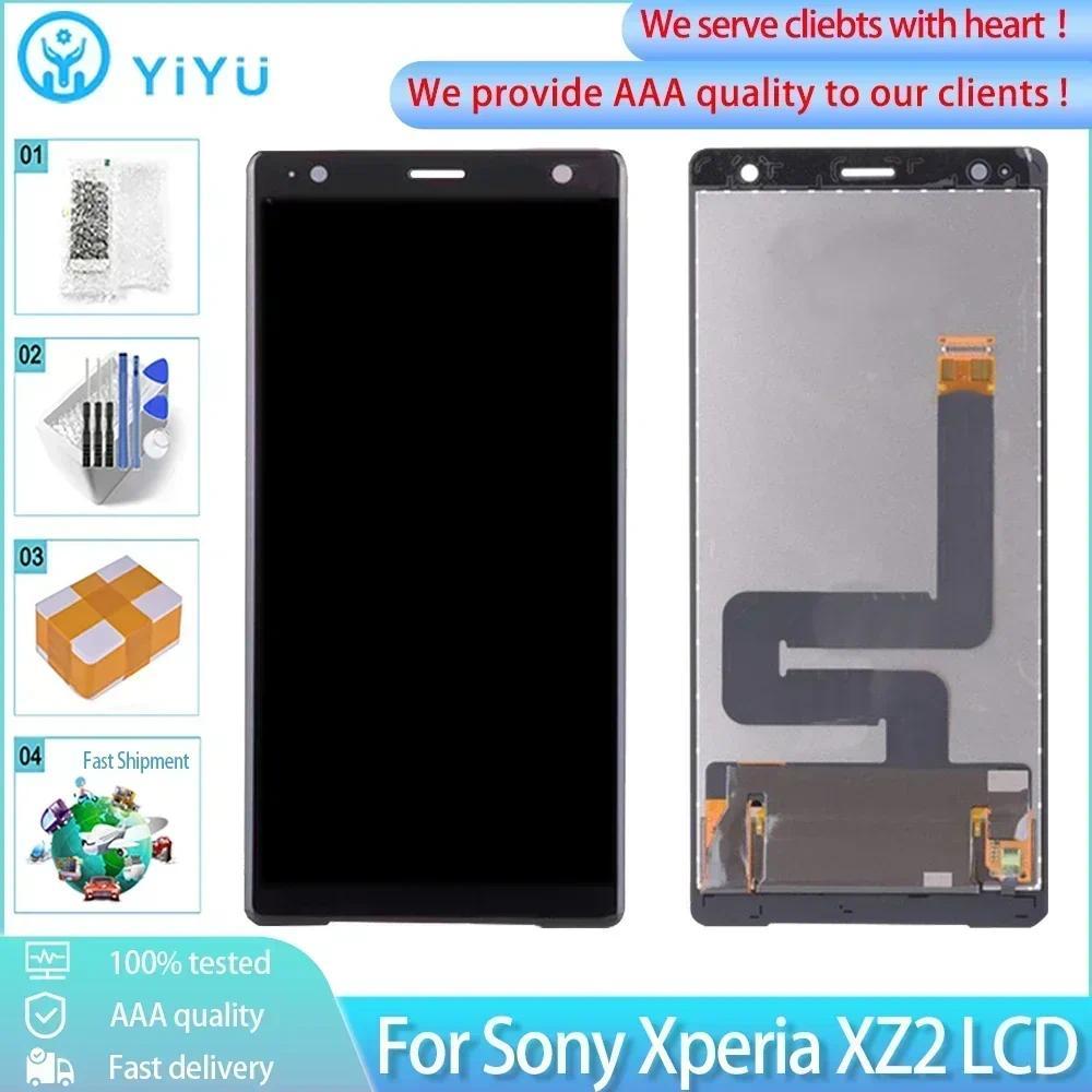 5.7 Original IPS สําหรับ Sony Xperia XZ2 LCD Touch Screen Digitizer แผงอะไหล่สําหรับ Sony XZ2 หน้าจอ