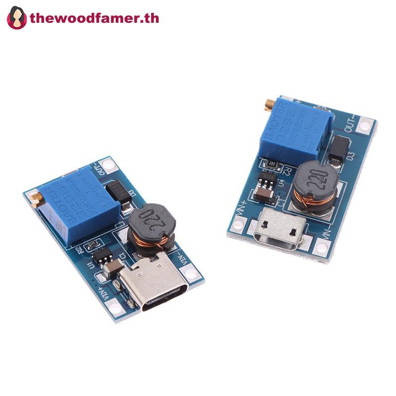 Well 1PC Dc ถึง Dc Step Up Converter Boost Converter โมดูล MT3608 Mico Type-C อินเทอร์เฟซโมดูล DC แร