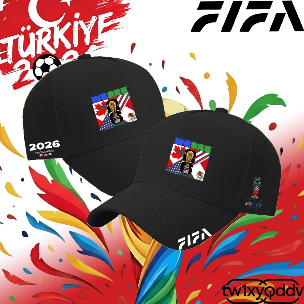 Hot 2026 FIFA World Cup UEFA Champions World Cup Canada Usa Mexico logo Football themed Baseball Cap