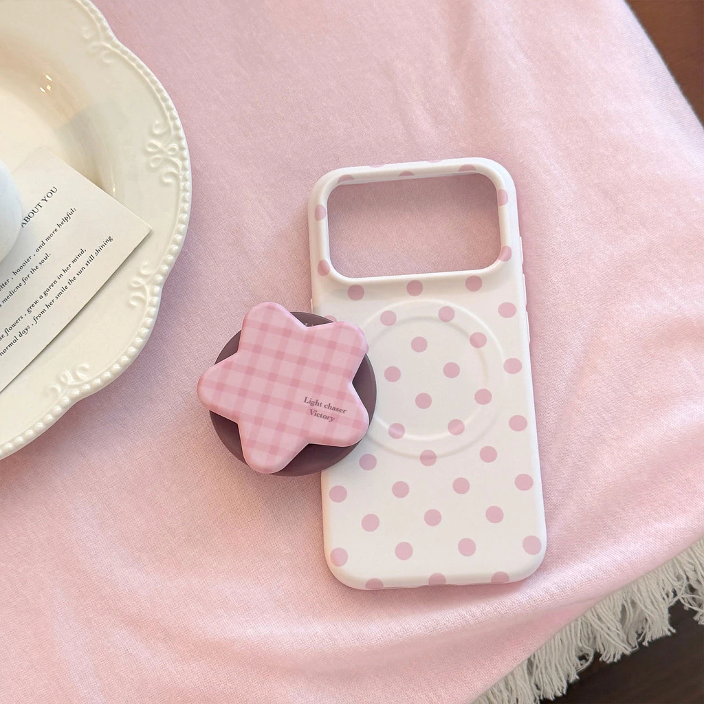 [Sheren] เคสโทรศัพท์สีชมพูลายจุดเหมาะสําหรับ i17 16 15 14 13 12 11 pro max เคสไอโฟน thumbnail 7