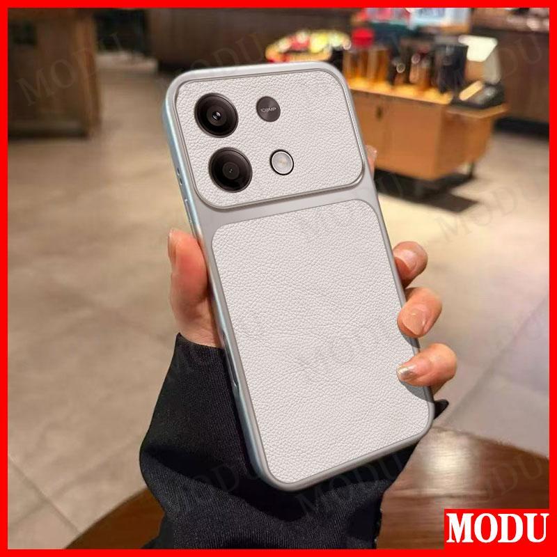 หรูหราระดับไฮเอนด์ทันทีเปลี่ยนเนื้อหนัง Silver White Redmi note 15 14 14S 13 12 Turbo 12T 11T 10 8 POCO F5 M8 Pro Plus 4G 5G เคสโทรศัพท์ฝาหลัง