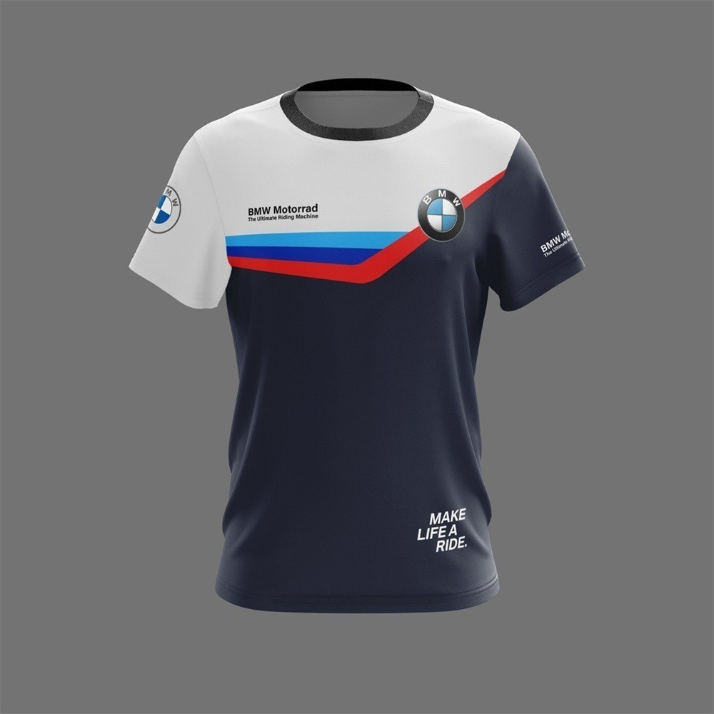 Tshirt เสื้อแขนสั้นแฟชั่น BMW M ขนาดใหญ่ S-5XL สำหรับการใช้งานกลางแจ้งและสวมใส่ประจำวัน XS-5XL