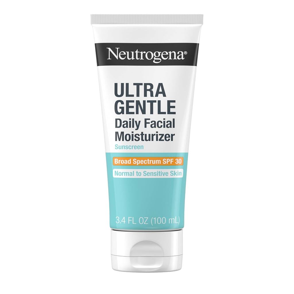 Neutrogena Ultra Gentle Daily Facial Moisturizer พร้อมครีมกันแดด SPF 30 พร้อม CICA โลชั่นบํารุงผิวเน