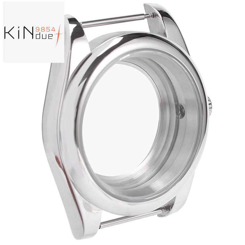 39 มม.สแตนเลสสตีลขัดเงา Sapphire Glass Fit NH35/NH35A NH36/NH35A การเคลื่อนไหว,โปร่งใสปกหลัง