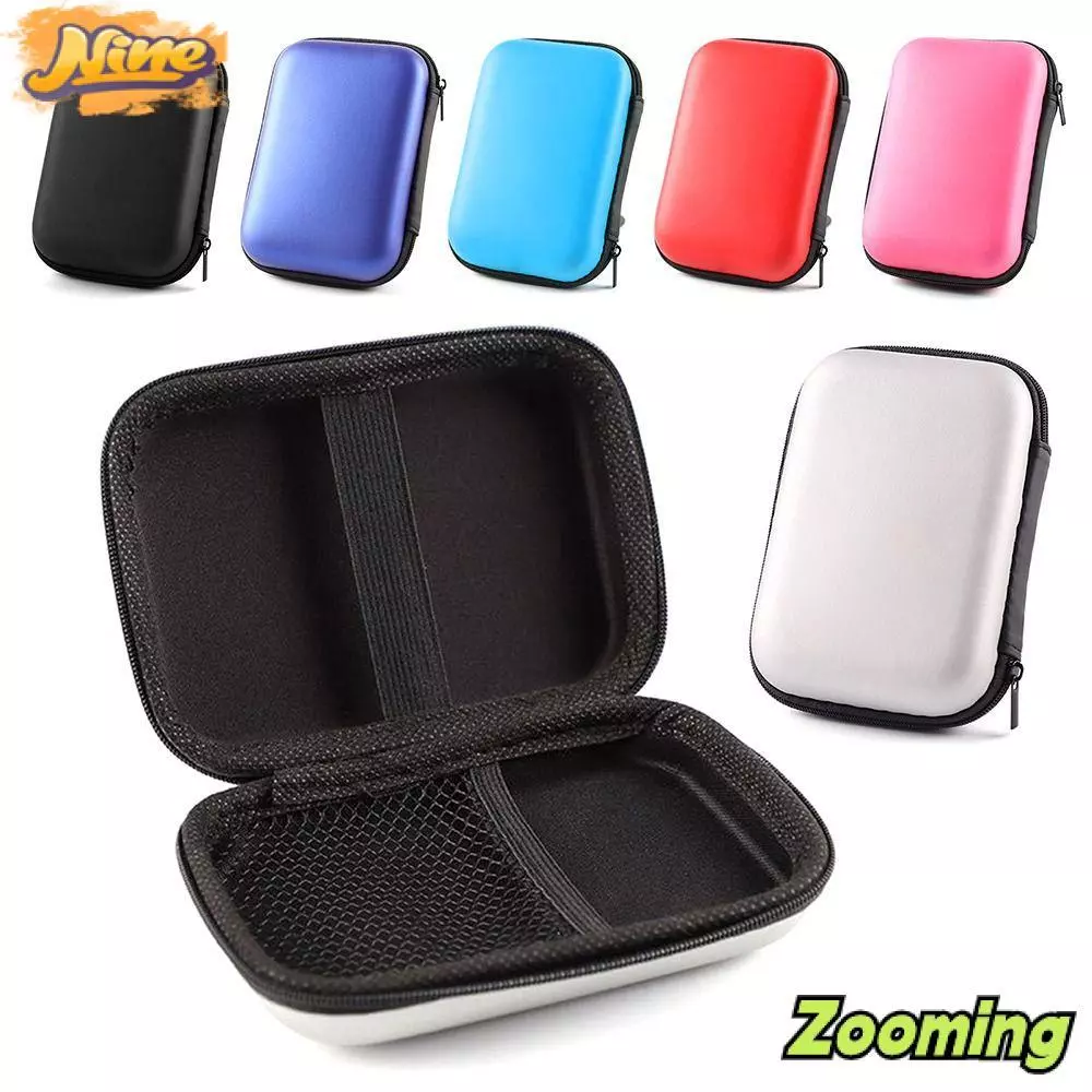 Zooming ฮาร์ดดิสก์ไดรฟ์กระเป๋าพกพาพกพาที่เก็บสายเคเบิล 2.5" กล่อง HDD SSD ภายนอก