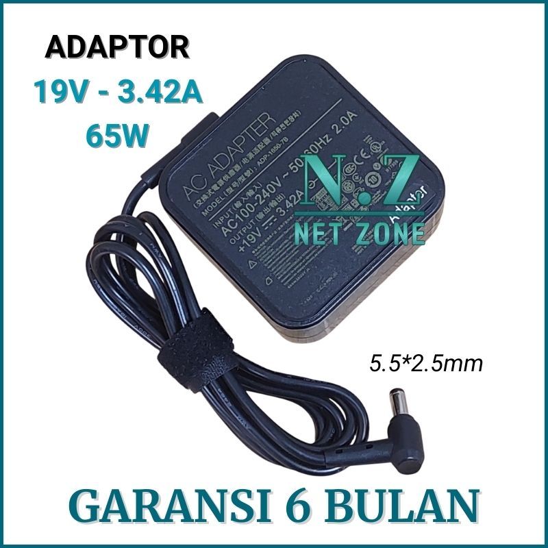 Asus 19V 3.42A อะแดปเตอร์ชาร์จสําหรับ A46 A46C A46CB A46CM Series 65W กล่อง-NZONE