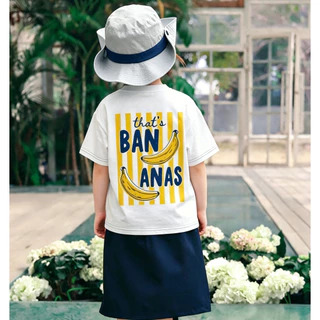 [พร้อมส่ง] เสื้อเด็กแขนสั้นลายกล้วย เนื้อผ้าเย็นสบาย แห้งเร็ว ใส่สบายฤดูร้อน