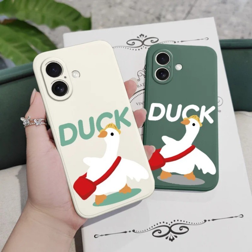 Well Behaved Duckเคสโทรศัพท์สําหรับiPhone 17 Pro AIR 17 Pro Maxกันกระแทกนุ่มTPUโทรศัพท์ปกหลัง