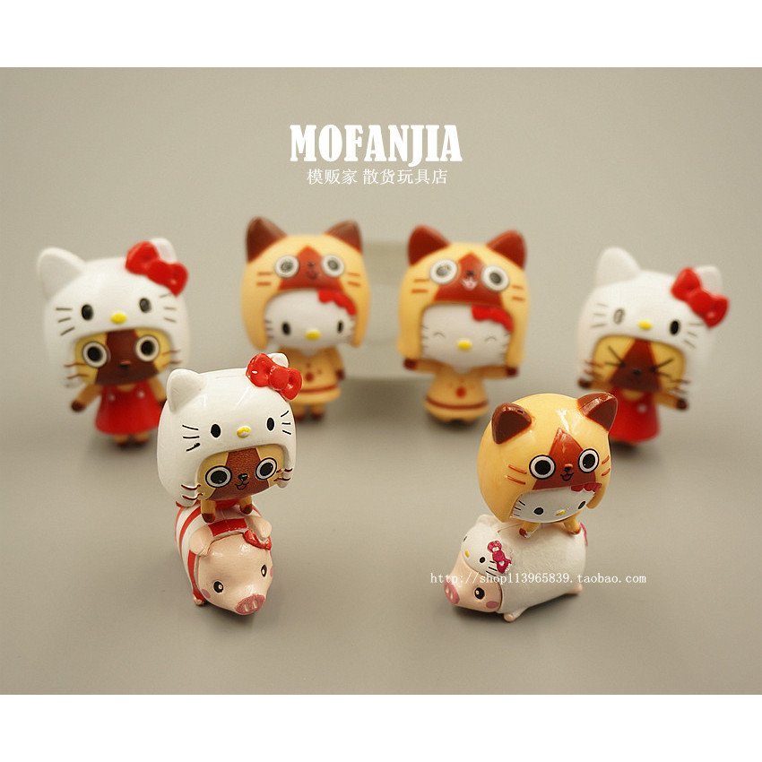 สินค้าจํานวนมากของแท้ Nostalgic Play Monster Hello Kitty ตุ๊กตา KT แมวขนาดเล็กเค้กตกแต่งตุ๊กตาตกแต่ง
