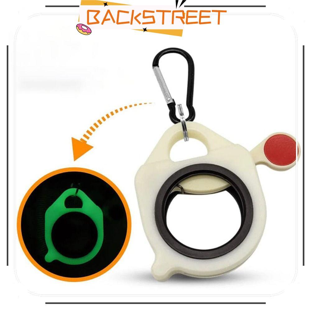 BACKSTREET Cable Tie Organizer, Fluorescent Stable Storage Cable Tie Holder, Portable Plastic Cable 