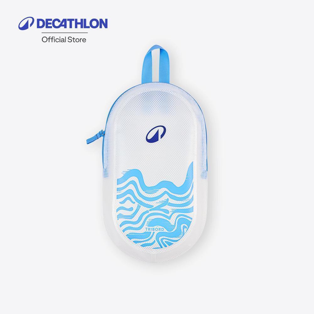 Decathlon Waterproof Swimming Pouch 6L Transparent ถุงเก็บของว่ายน้ำขนาด 6 ลิตร (แบบใส) - Blue